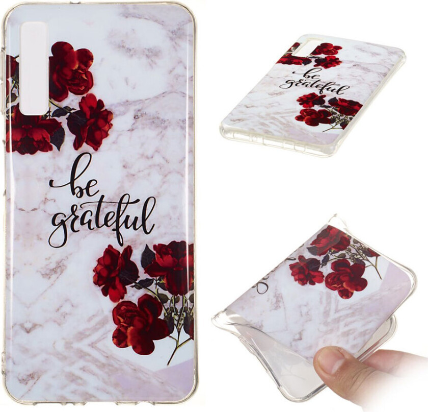 Galaxy A7 beskyttelses deksel av TPU med IMD printet mønster mønster - stil N