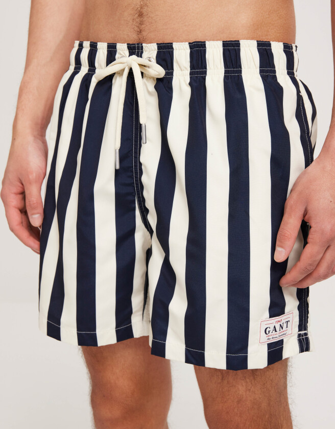 Cf Block Stripe Swim Shorts Badeshorts Rutete/Stripete