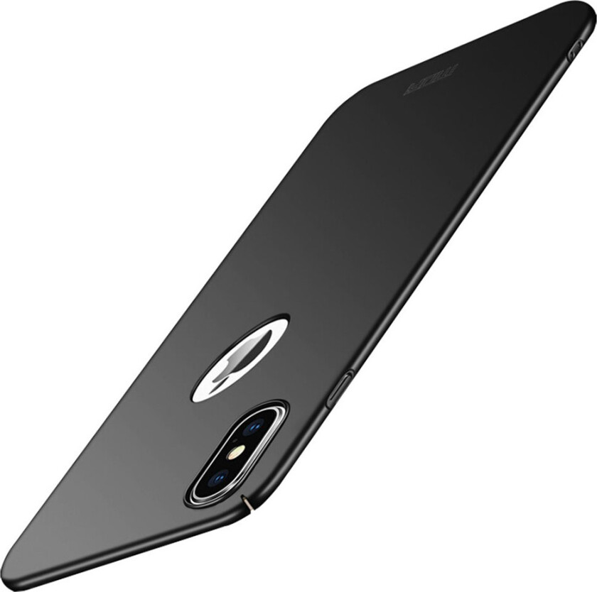 MOFI iPhone XS beskyttelses deksel av plastikk med matt overflate - svart