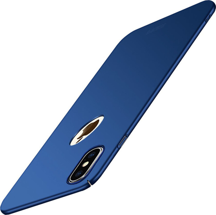 MOFI iPhone XS beskyttelses deksel av plastikk med matt overflate - blå