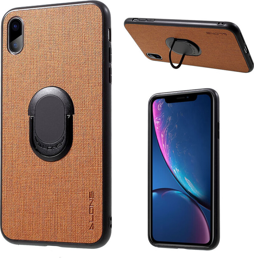 iPhone Xs Max beskyttelses deksel av hybrid materiale - brun