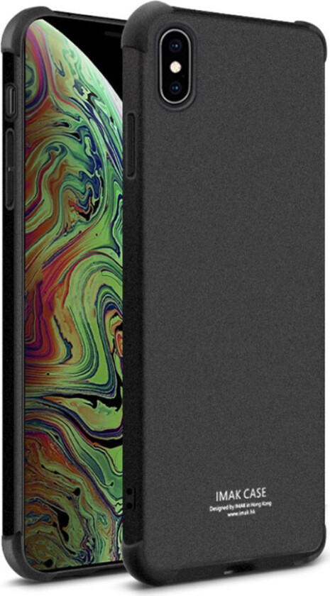 IMAK iPhone Xs Max beskyttelses deksel av TPU - matt svart