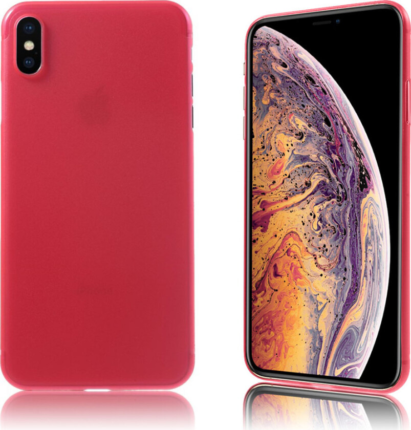 iPhone Xs Max beskyttelses deksel av plastikk - rød