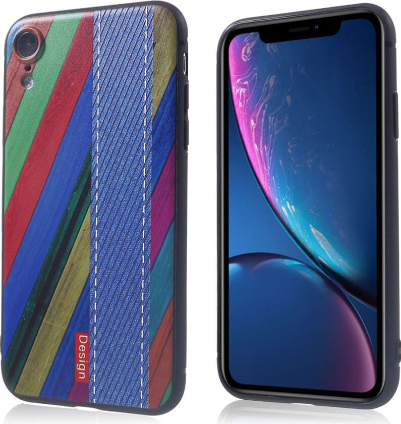 iPhone Xr embossed pattern soft case - Style C