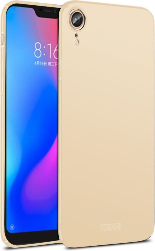 MOFI iPhone Xr beskyttelses deksel av plastikk med matt overflate - gull