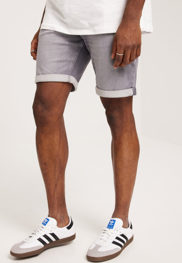 Jack & Jones Jjirick Jjicon Shorts Ge 370 I.K Ss Jeansshorts Grå
