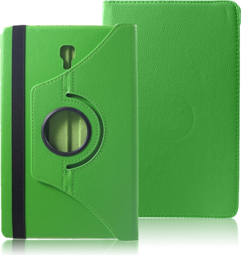 Galaxy Tab A 10.5 beskyttelses deksel av syntetisk skinn med litchi tekstur - grønn
