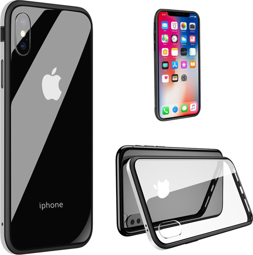 SULADA iPhone Xr beskyttelses deksel av hybrid materiale - sølv