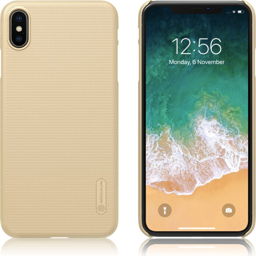 NILLKIN iPhone Xs Max beskyttelses deksel av plastikk med matt overflate - gull