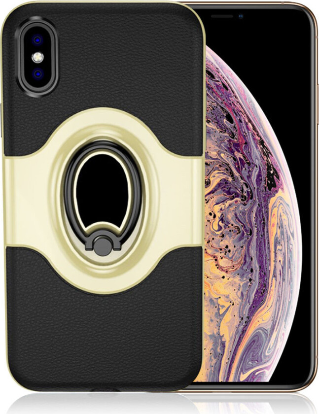 iPhone 9 Plus beskyttelses deksel av hybrid materiale - gull