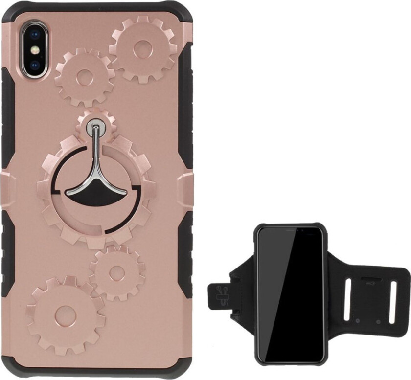 iPhone 9 Plus beskyttelses deksel av hybrid materiale - rose gull