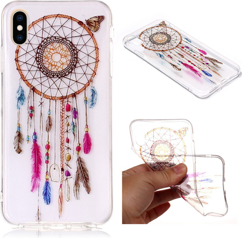 iPhone 9 Plus beskyttelses deksel av TPU med IMD Printet mønster som er selvlysende - drømme fanger