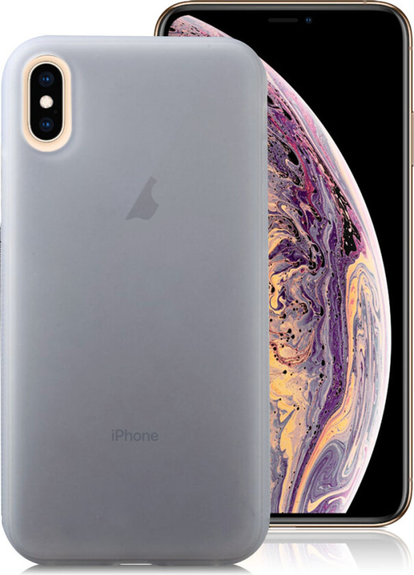 iPhone 9 Plus beskyttelses deksel av fleksibel TPU med matt overflate - hvit