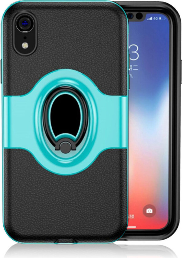 iPhone 9 beskyttelses deksel av hybrid materiale - turkis