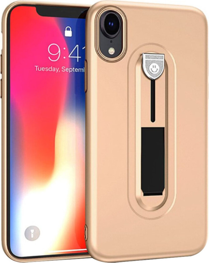 iPhone 9 beskyttelses deksel av TPU med matt overflate - gull