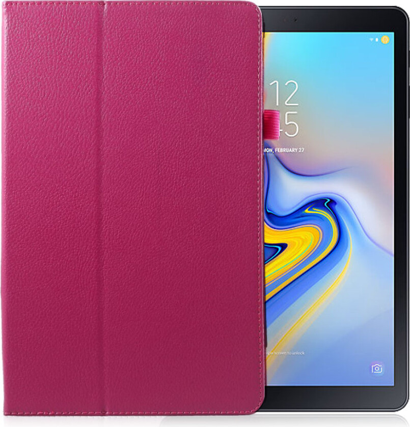 Galaxy Tab A 10.5 beskyttelses deksel av syntetisk skinn - rose