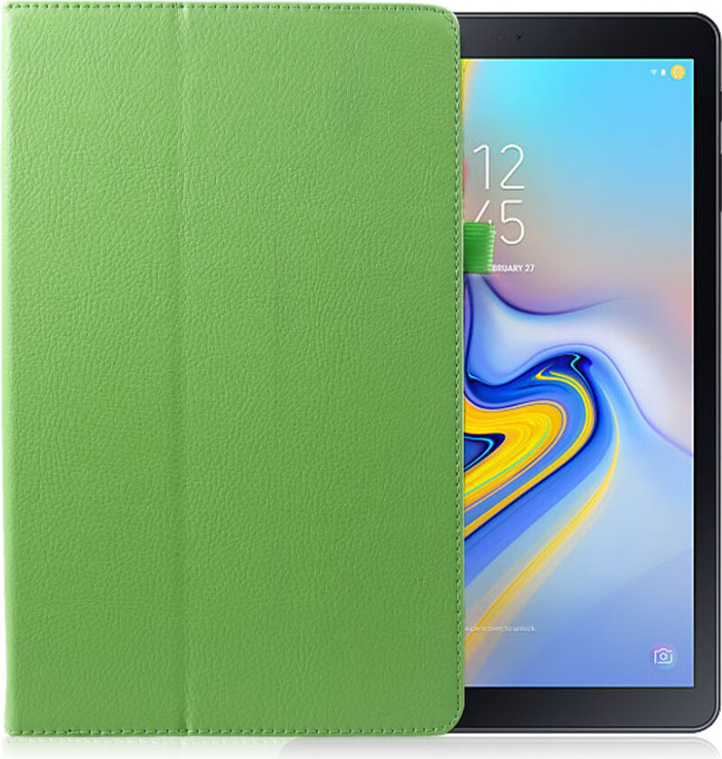 Galaxy Tab A 10.5 beskyttelses deksel av syntetisk skinn - grønn