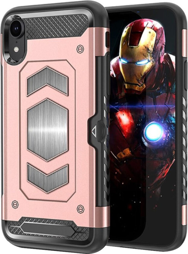 iPhone 9 beskyttelses deksel av hybrid materiale - rose gull