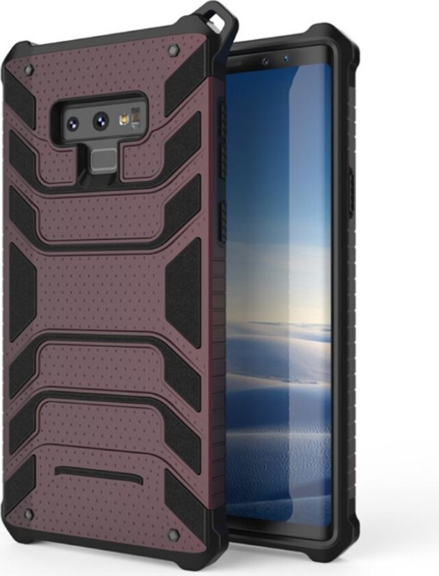 ANGIBABE Samsung Galaxy Note9 beskyttelses deksel av hybrid materiale - vinrød