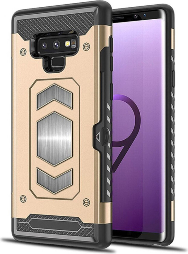 Galaxy Note9 beskyttelses deksel av hybrid materiale - gull