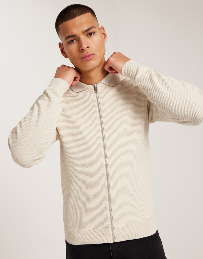Jack & Jones Jprccspring Perfect Knit Cardigan S Gensere med glidelås Beige