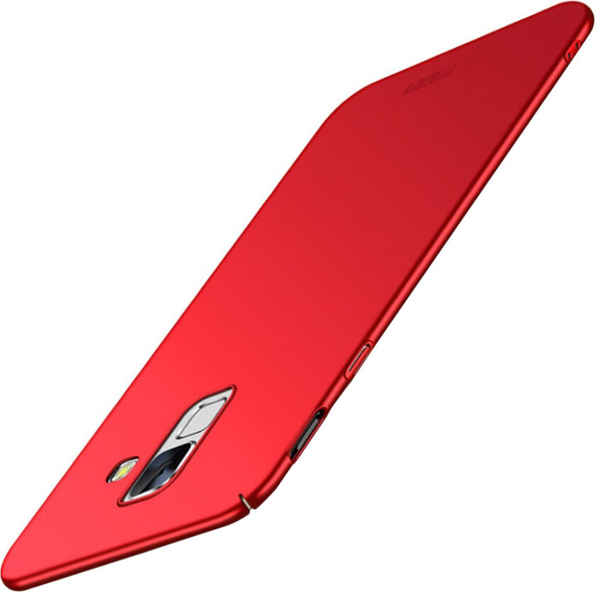 MOFI Samsung Galaxy J6 beskyttelses deksel av plastikk - rød