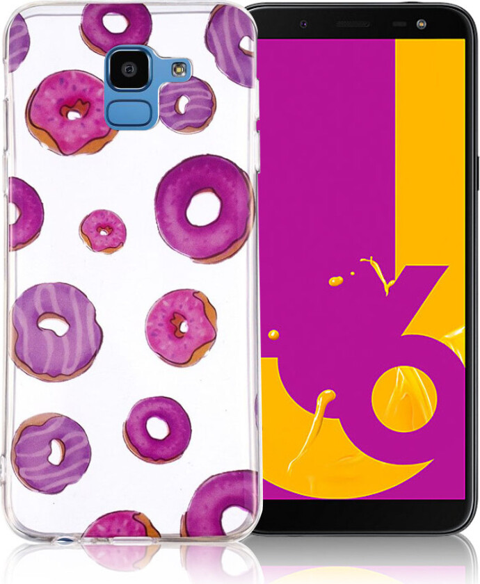 IMD Samsung Galaxy J6 beskyttelses deksel av silikon med printet bilde - smultering