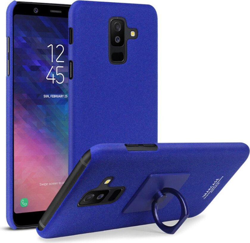 IMAK Cowboy Samsung Galaxy A6 Plus beskyttelses deksel av plastikk - blå