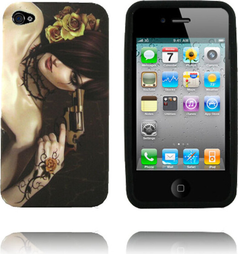 Japan Design (Pistol Jente) iPhone 4 Deksel