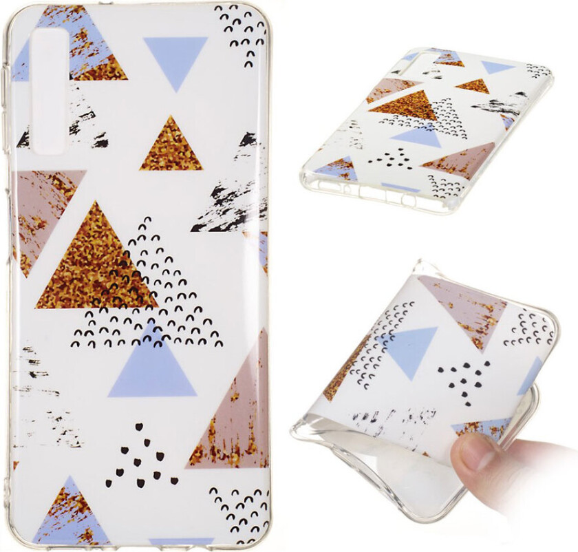 Galaxy A7 beskyttelses deksel av TPU med IMD printet mønster mønster - stil R