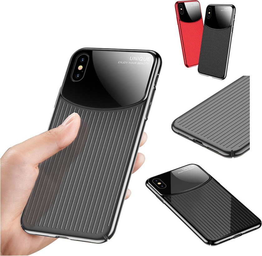 USAMS iPhone XS beskyttelses deksel av klar akryl og plastikk - gjennomsiktig