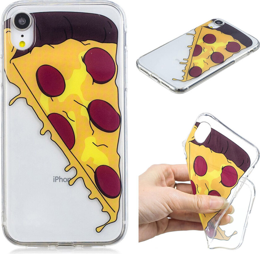 iPhone Xr beskyttelses deksel av TPU med IMD printet mønster - pizza