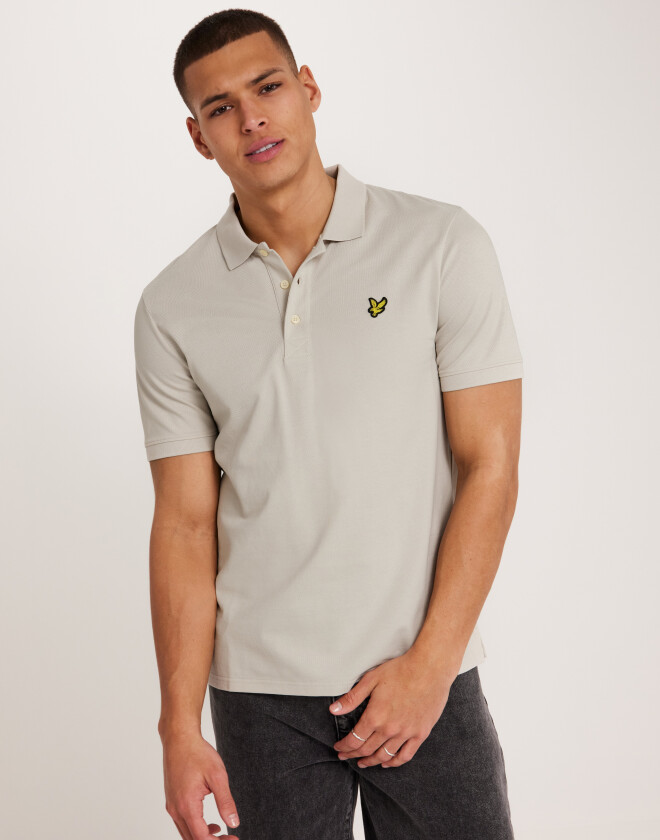 Plain Polo Shirt Kortermet poloskjorte Grå