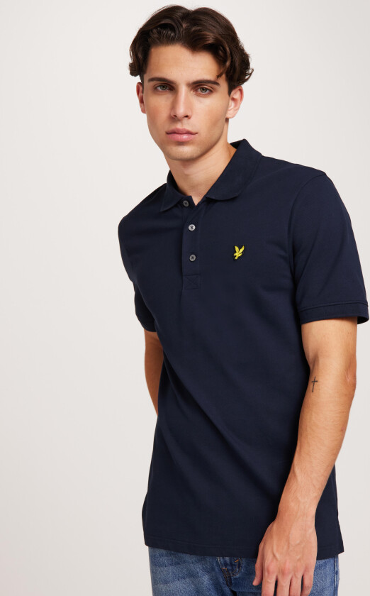 Plain Polo Shirt Kortermet poloskjorte Blå