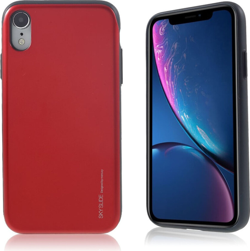 MERCURY GOOSPERY iPhone Xr beskyttelses deksel av TPU og plastikk - rød