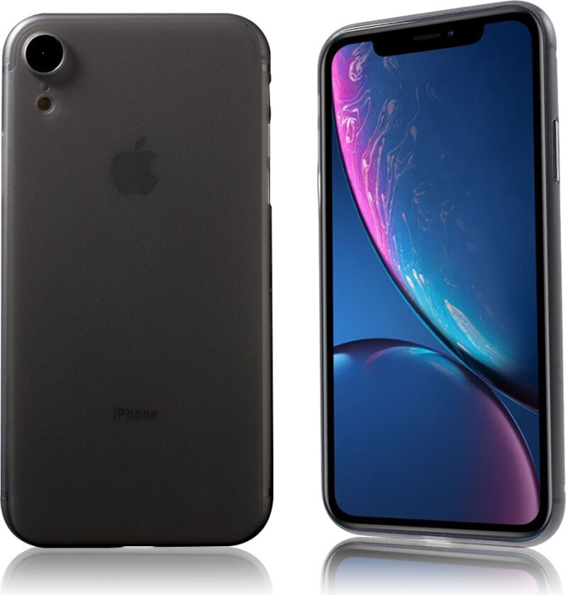 iPhone Xr beskyttelses deksel av plastikk - lyse grå