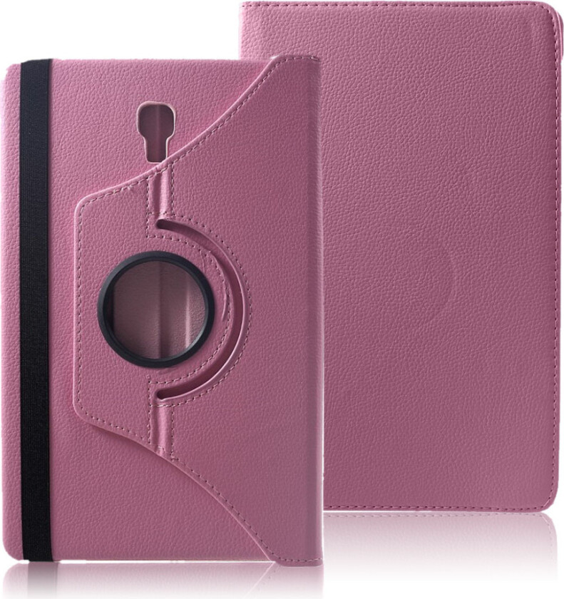 Galaxy Tab A 10.5 beskyttelses deksel av syntetisk skinn med litchi tekstur - rosa