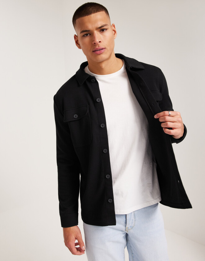 Onsnewkodyl Overshirt Sweat Noos Blå skjortor Svart