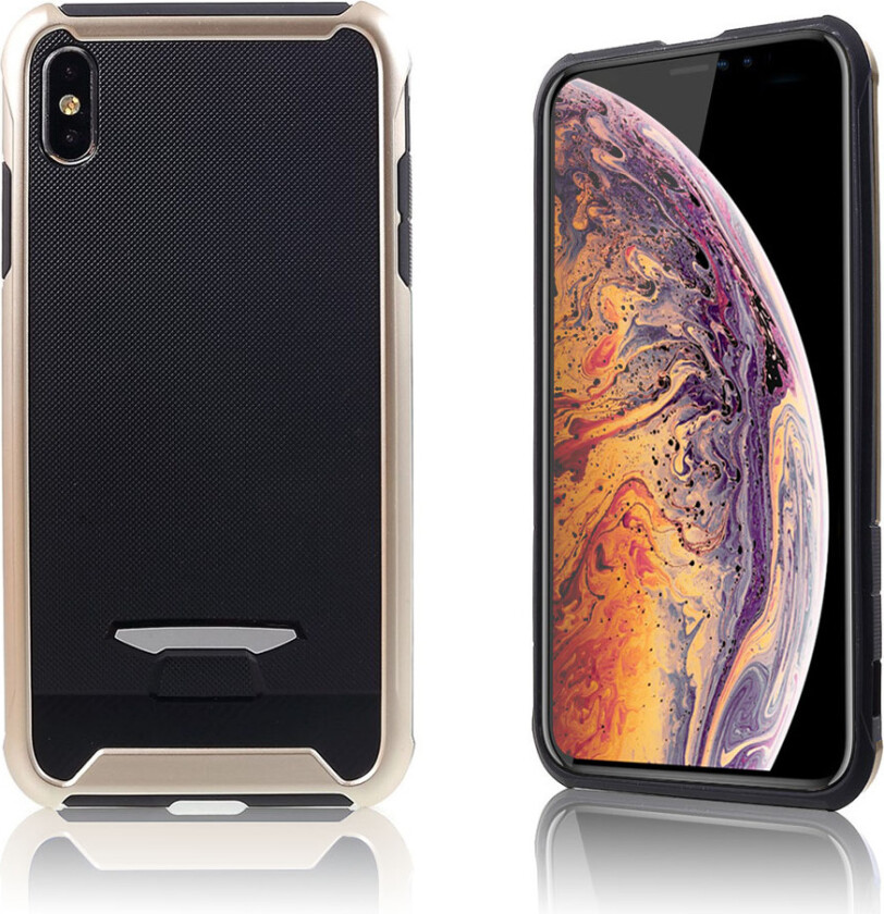 iPhone Xs Max beskyttelsess deksel av TPU med varme avledende tekstur - blå