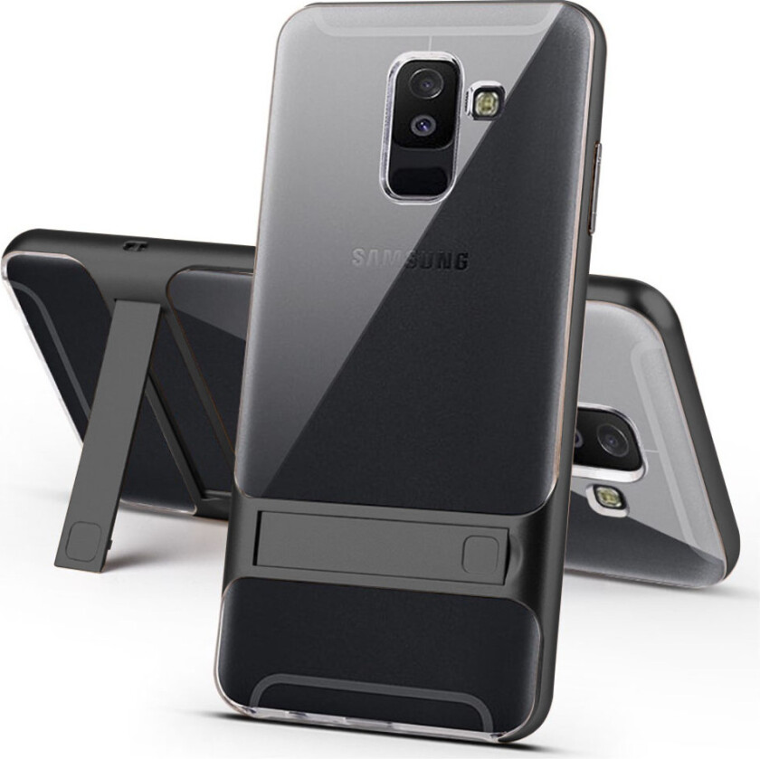 ELEGANCE Samsung Galaxy A6 beskyttelses deksel av plastikk og TPU - grå