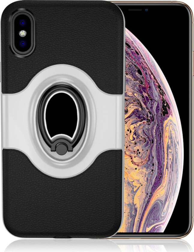 iPhone 9 Plus beskyttelses deksel av hybrid materiale - sølv