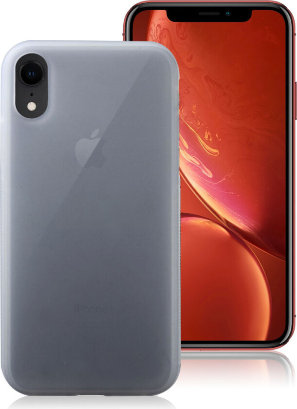 iPhone 9 beskyttelses deksel av TPU med matt overflate - hvit