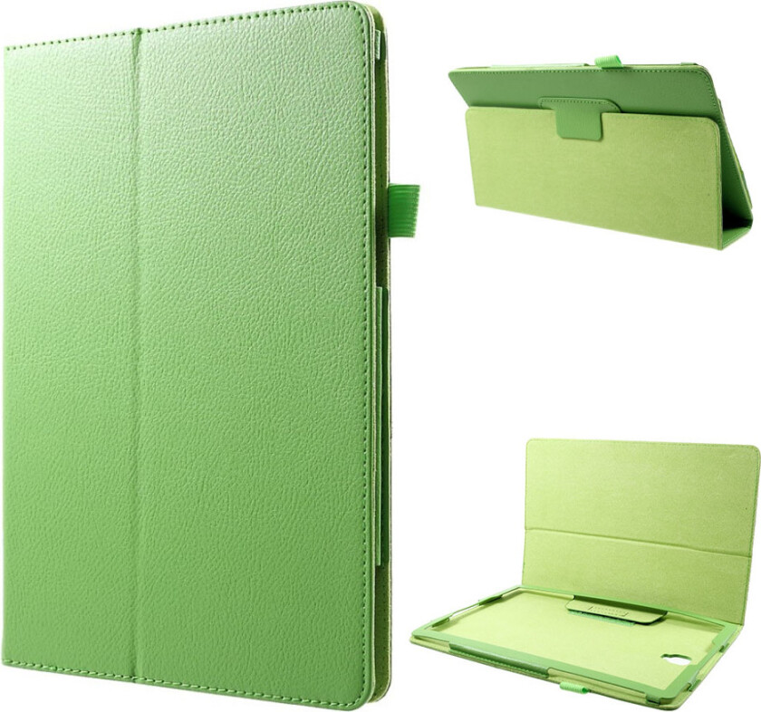 Galaxy Tab s4 beskyttelses deksel av syntetisk skinn - grønn