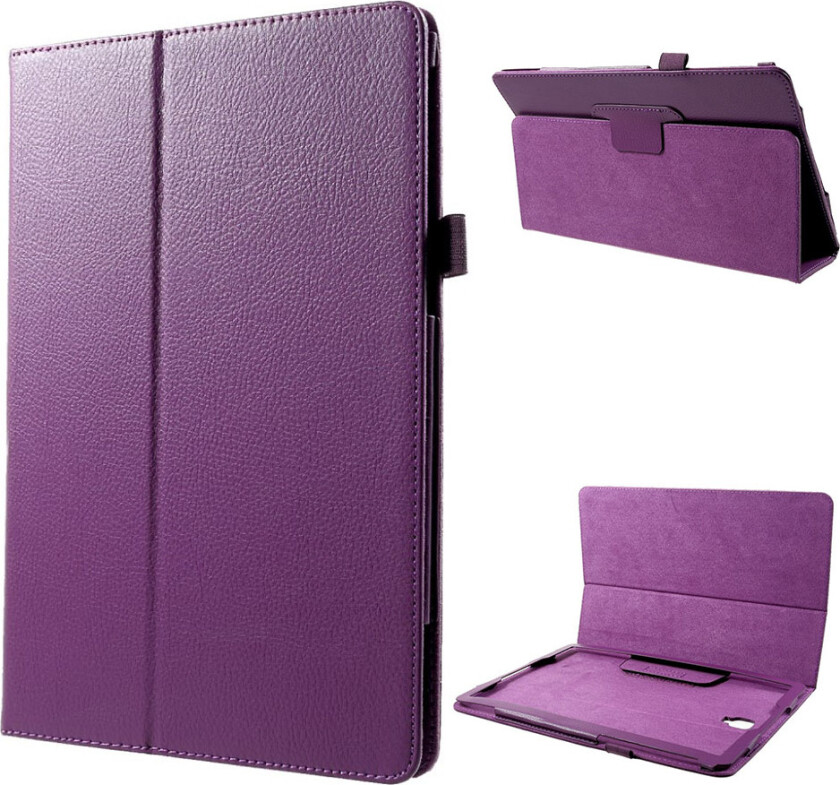Galaxy Tab s4 beskyttelses deksel av syntetisk skinn - lilla