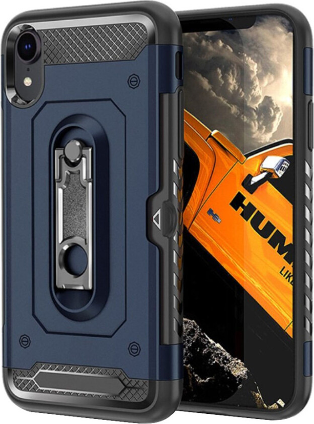 iPhone 9 beskyttelses deksel av hybrid materiale - blå