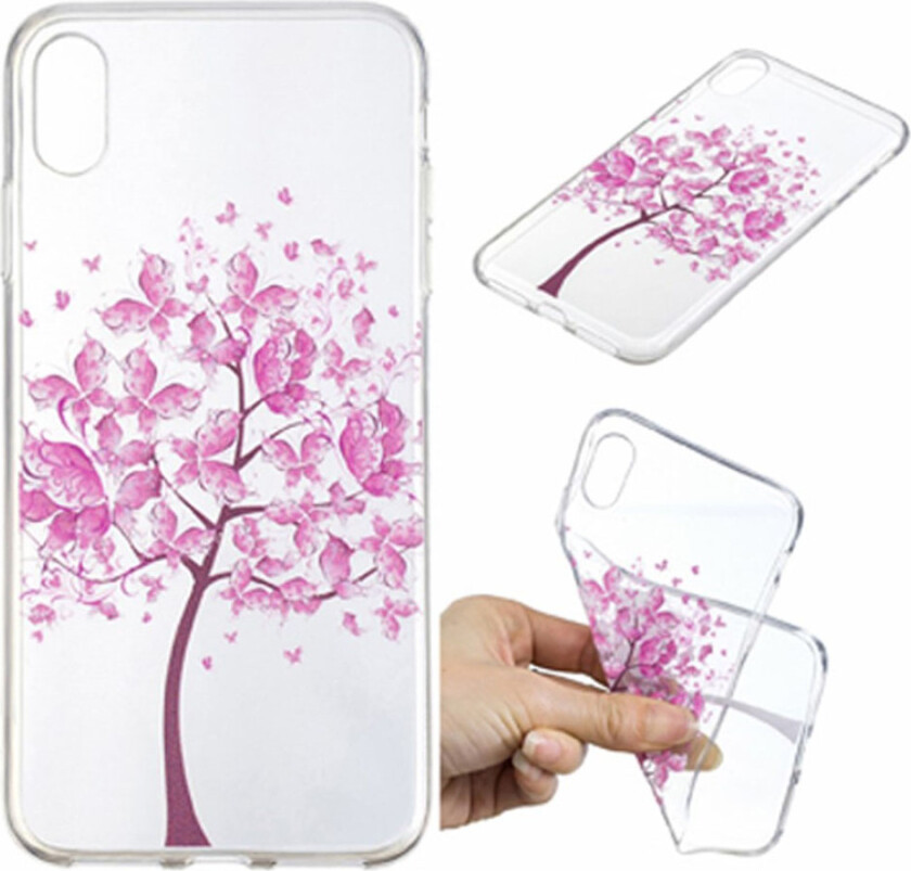 iPhone Xr beskyttelses deksel av TPU med IMD printet mønster - tre