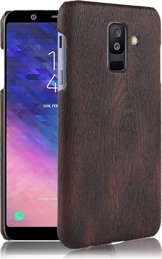 Galaxy A6 Plus beskyttelses deksel av hard plastikk - svart