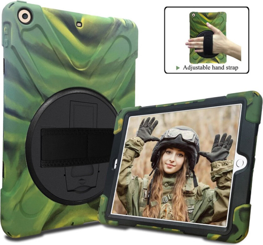 iPad beskyttelses deksel av hybrid materiale - kamuflasje