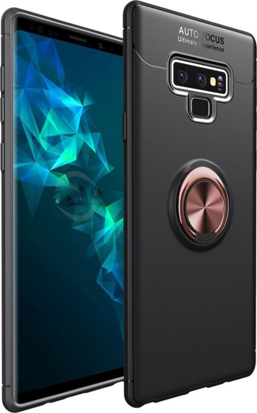 Galaxy Note9 beskyttelses deksel av silikon og plastikk - svart og rose gull