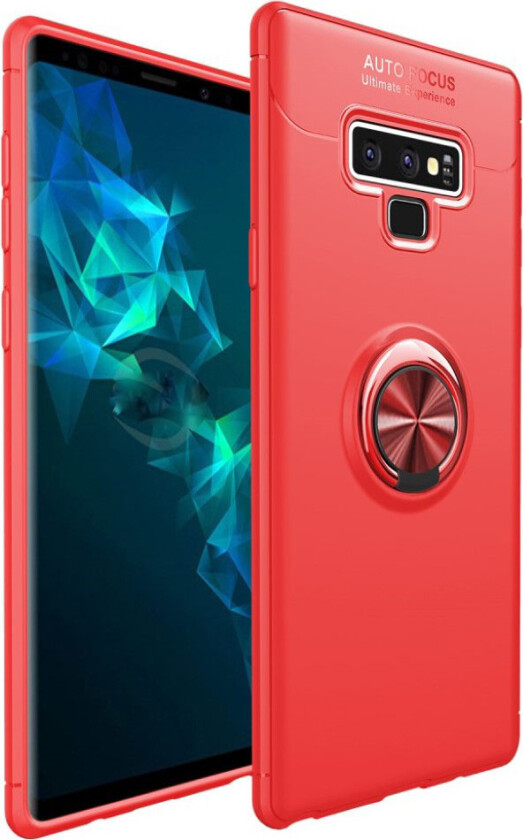 Galaxy Note9 beskyttelses deksel av silikon og plastikk - rød